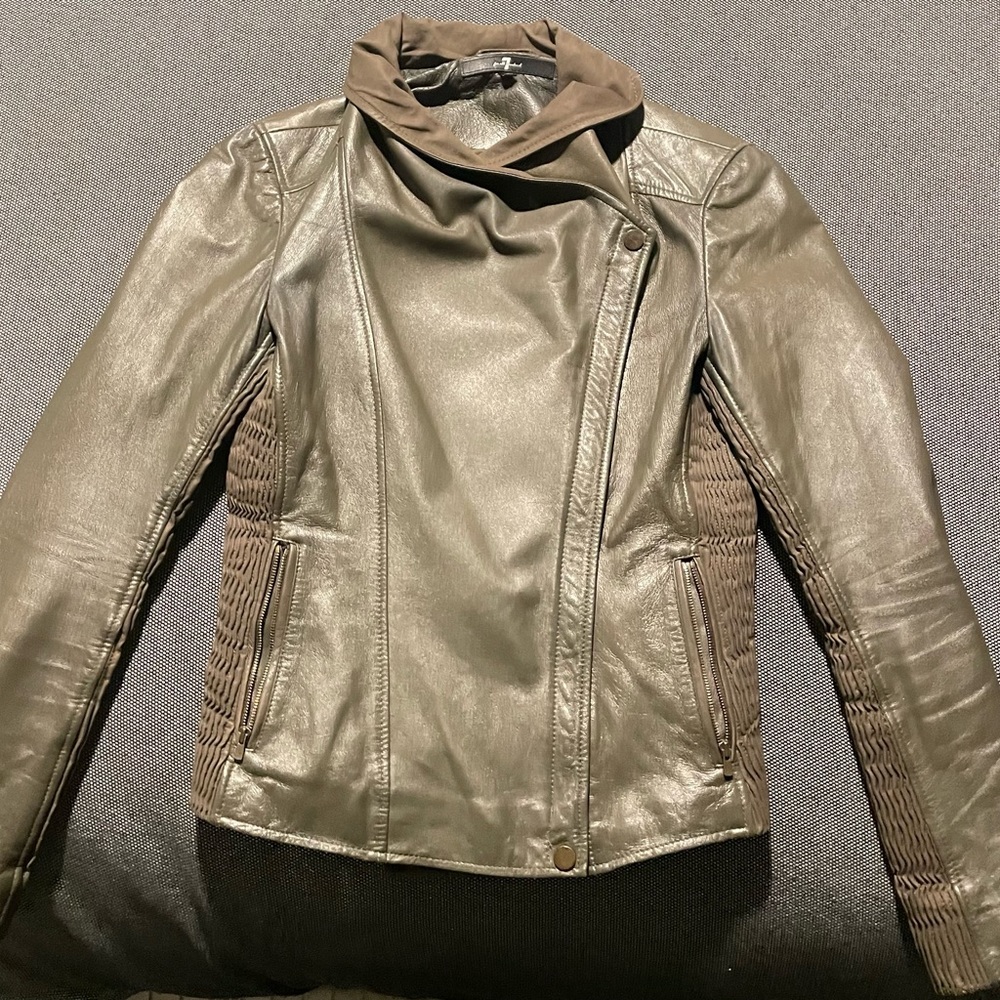 7 For All Mankind leather jacket